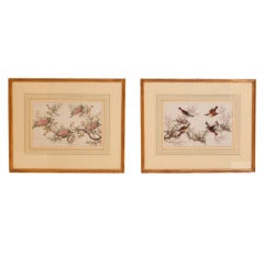 Set of Chinese Rice Paper Paintings