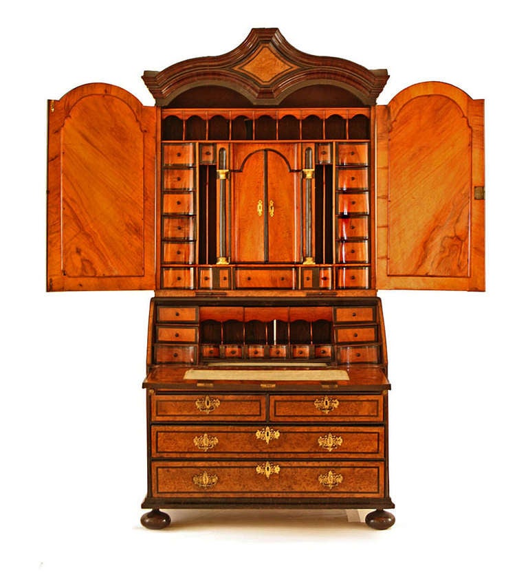 Anglo-Dutch Thuyawood Bureau Bookcase