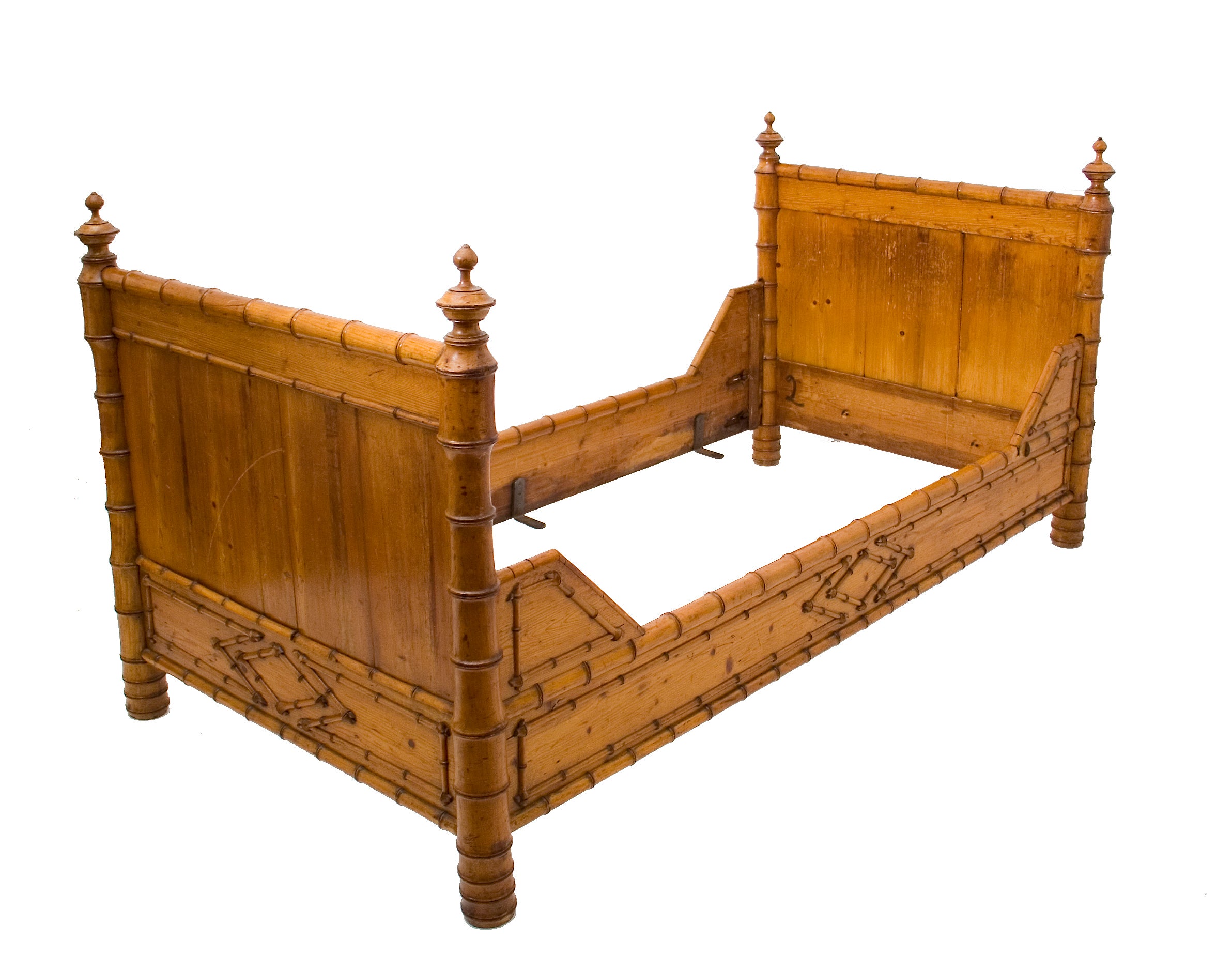 French Faux Bamboo Child's Bed or Daybed For Sale