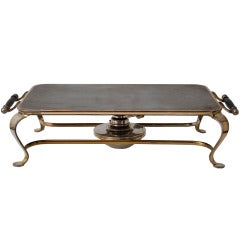 19th C. Silverplate Foodwarming Tray Antique 19th C. Silverplate Foodwarming Tray