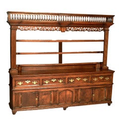 Antique 18th c. Welsh Oak Dresser