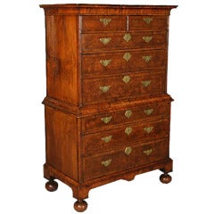 William and Mary Walnut Chest-on-Chest