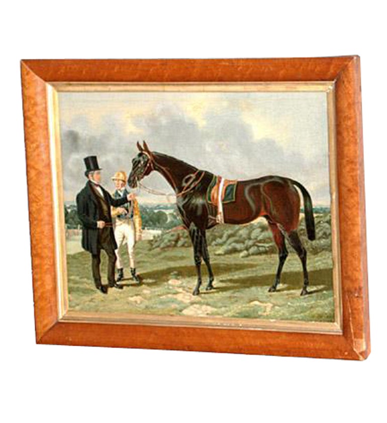 19th C. Sporting Painting For Sale
