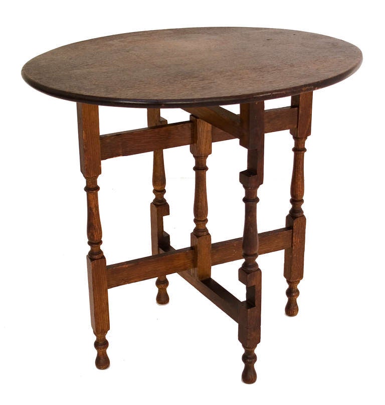 Victorian Oak Coaching Table