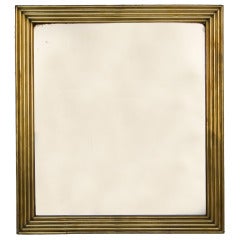 19th C. French Brass Mirror