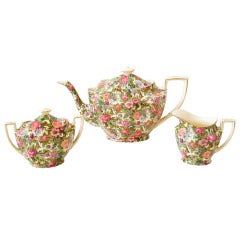 Crown Ducal Three Piece Tea Service