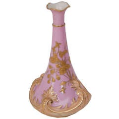 Vintage Worcester Gilt Bud Vase