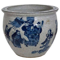 Chinese Crackleware Jardiniere