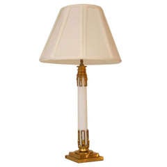 White Opaline Lamp