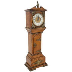 Vintage Victorian Miniature Grandfather Clock