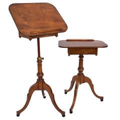 Pair of George III Mahogany Reading Tables