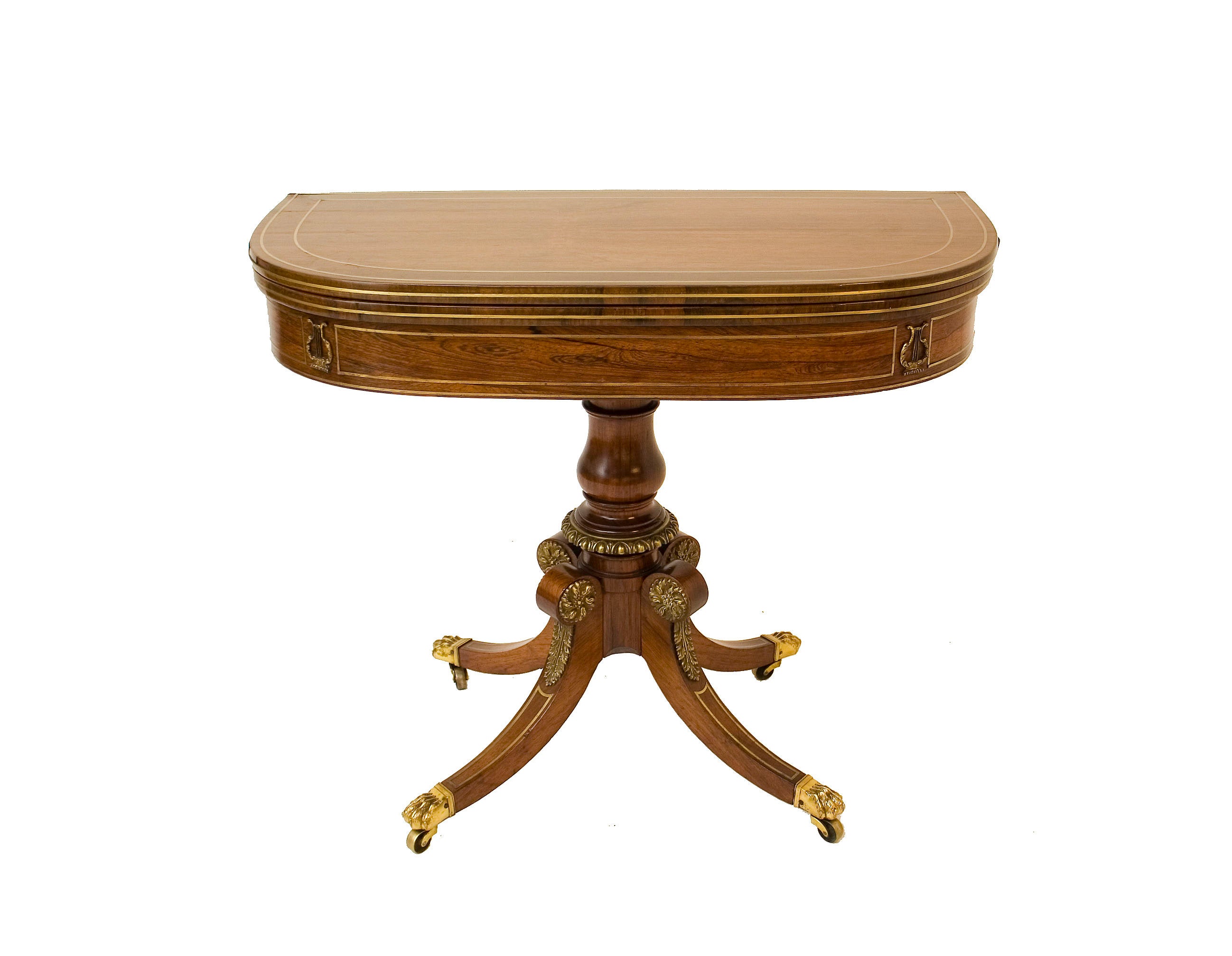 Regency Rosewood Card Table For Sale