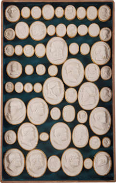 A Collection Of Classical Plaster Gems  Circa 1820