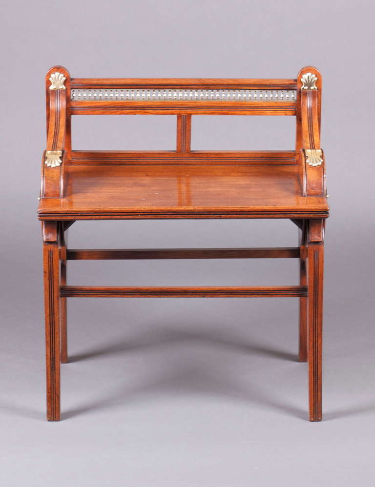 Pair of Shoolbred Hall Benches, Circa 1890 In Excellent Condition For Sale In London, GB