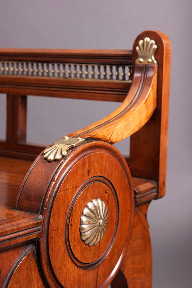 Pair of Shoolbred Hall Benches, Circa 1890 For Sale 2