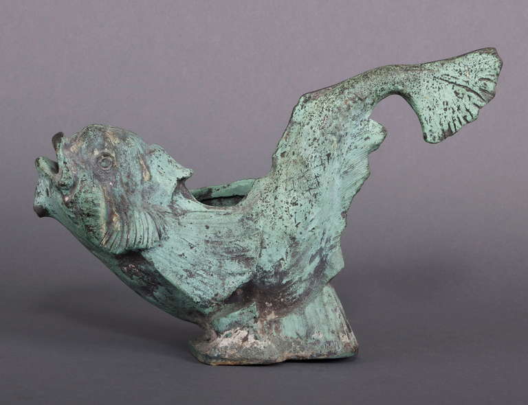 Renaissance A Pair of Florentine Bronze Dolphins  Nineteenth Century