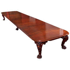 Huge Cuban Mahogany Dining Table of Outstanding Quality  Nineteenth Century