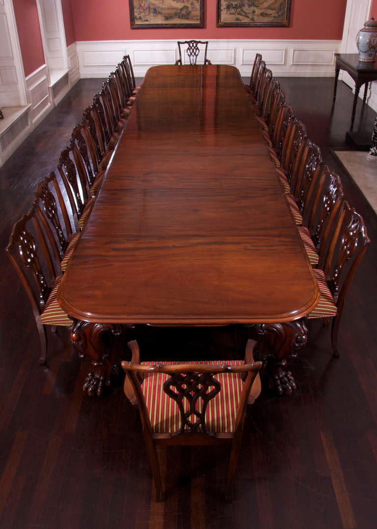 19th Century Huge Cuban Mahogany Dining Table of Outstanding Quality  Nineteenth Century For Sale