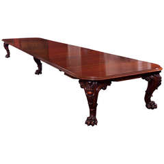 Huge Cuban Mahogany Dining Table of Outstanding Quality