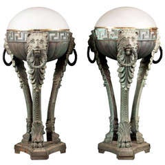 Pair of Art Deco Table Lamps  Circa 1930