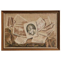Pair of 18th Century Tromp L'Oeil Compositions