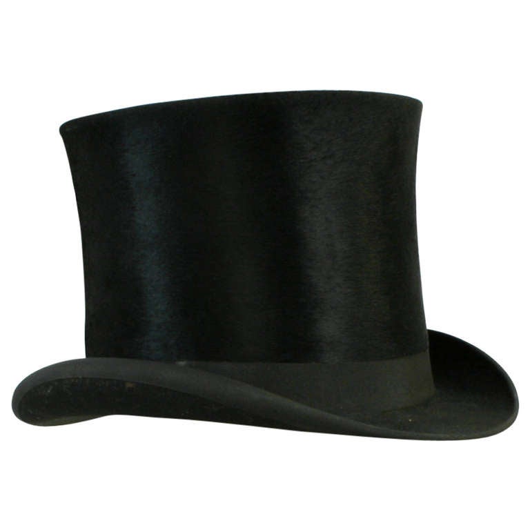 Silk Top Hat For Sale at 1stdibs