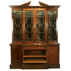 Breakfront Mahogany Bookcase 11