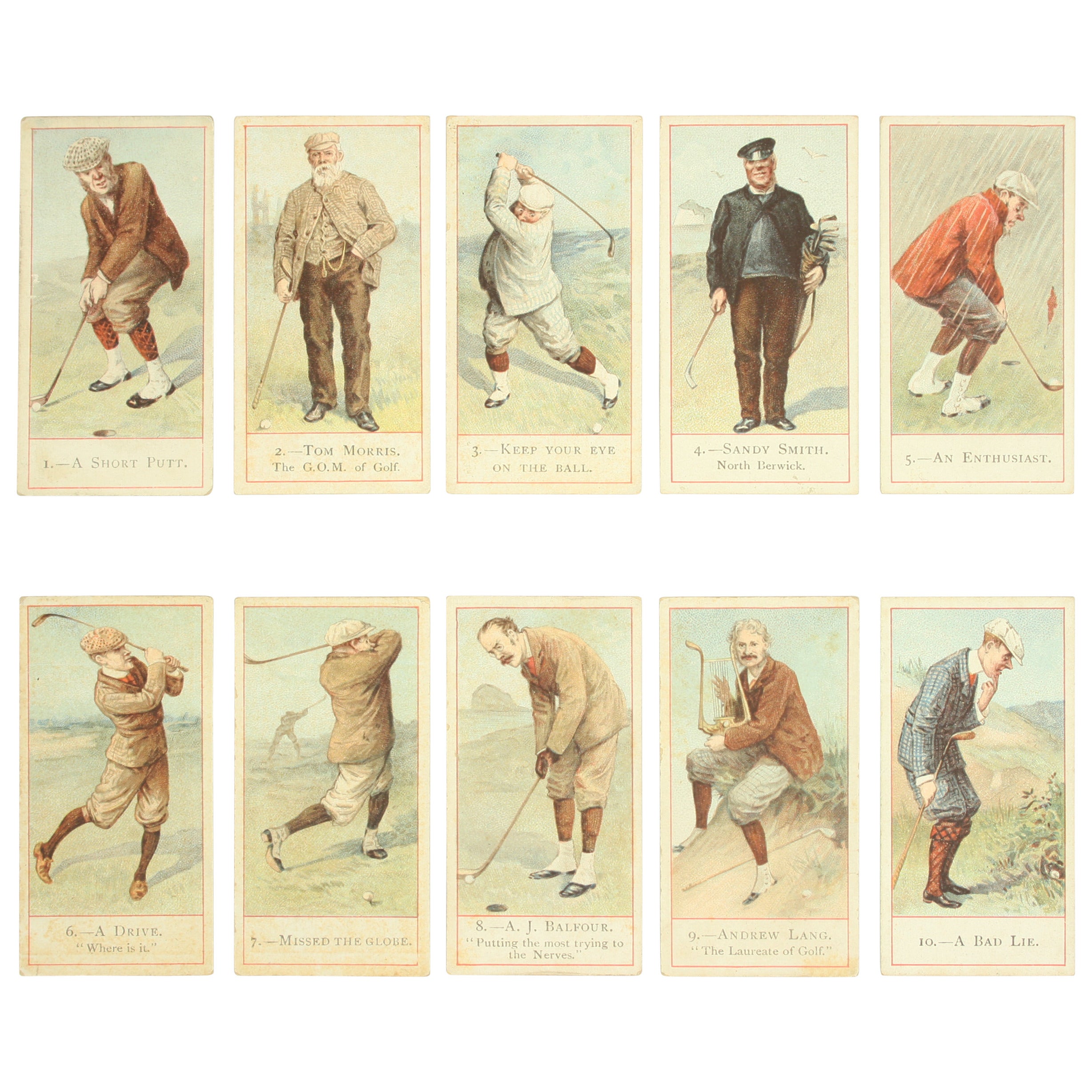 Cope's Golf Cigarette Cards