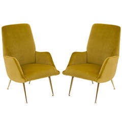 Ein Paar Carlo de Carli Clubsessel für Singer & Sons