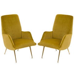 Pair of Carlo de Carli Club Chairs for Singer & Sons