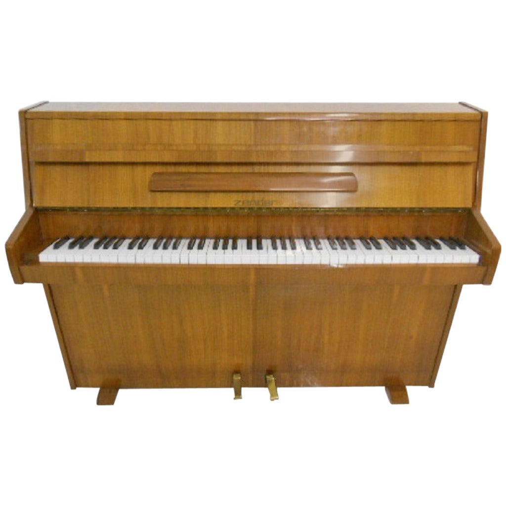 Zender 101cm modern upright piano Walnut c1970 at 1stDibs | zender piano
