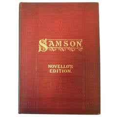 Samson by G. F. Handel, Novello's Edition