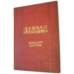 Judas Maccabaeus by G.F.Handel, Novello's Edition