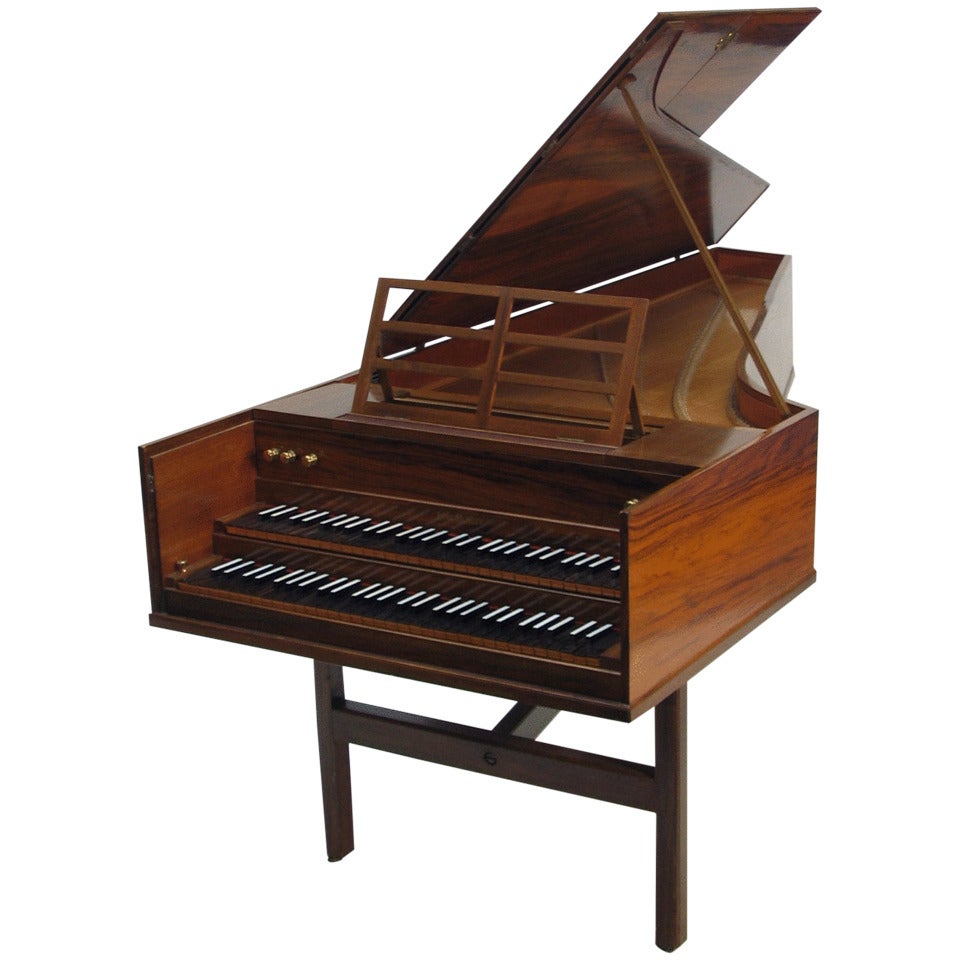 John Morley Harpsichord, English Double Manual For Sale
