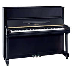 Weber Traditional Upright Piano Black New with Silent System
