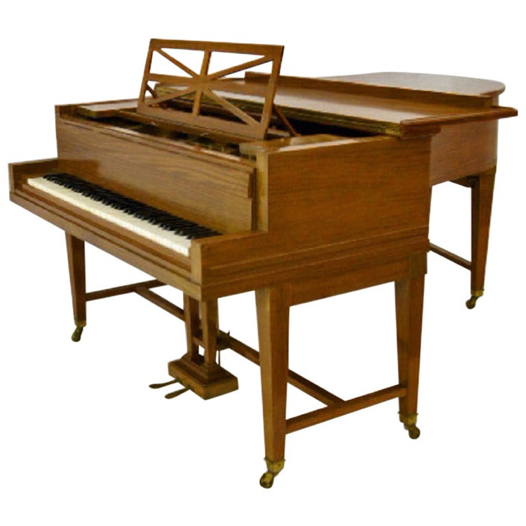 C. Bechstein Model "B" Grand Piano Satinwood, circa 1913 For Sale