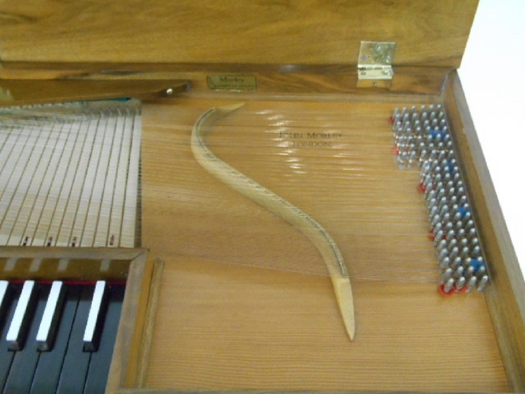 English John Morley Four-Octave Clavichord, Walnut, circa 1964 For Sale