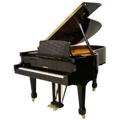 Used W. Hoffmann Grand Piano Black 186cm 