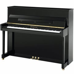 Used Bechstein Upright Piano B116 Black NEW 