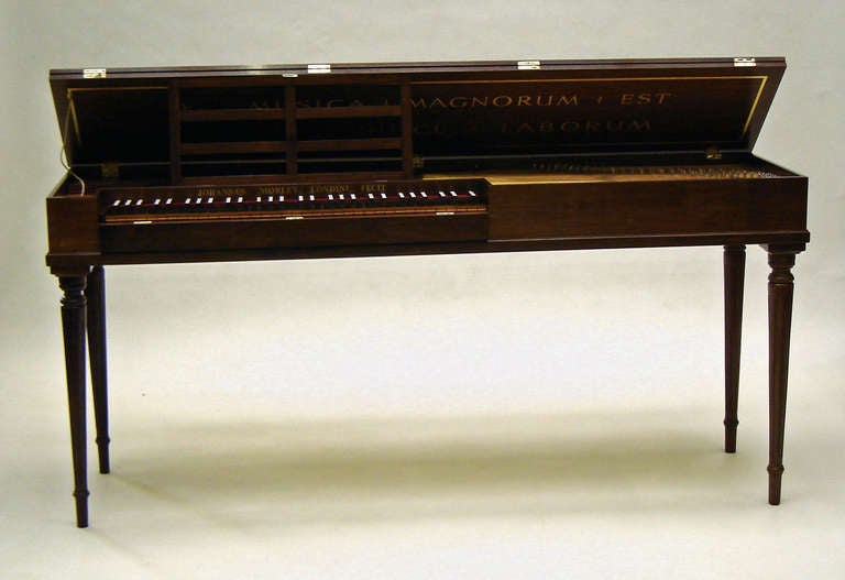 20th Century John Morley Clavichord 5 octave Walnut c1971 
