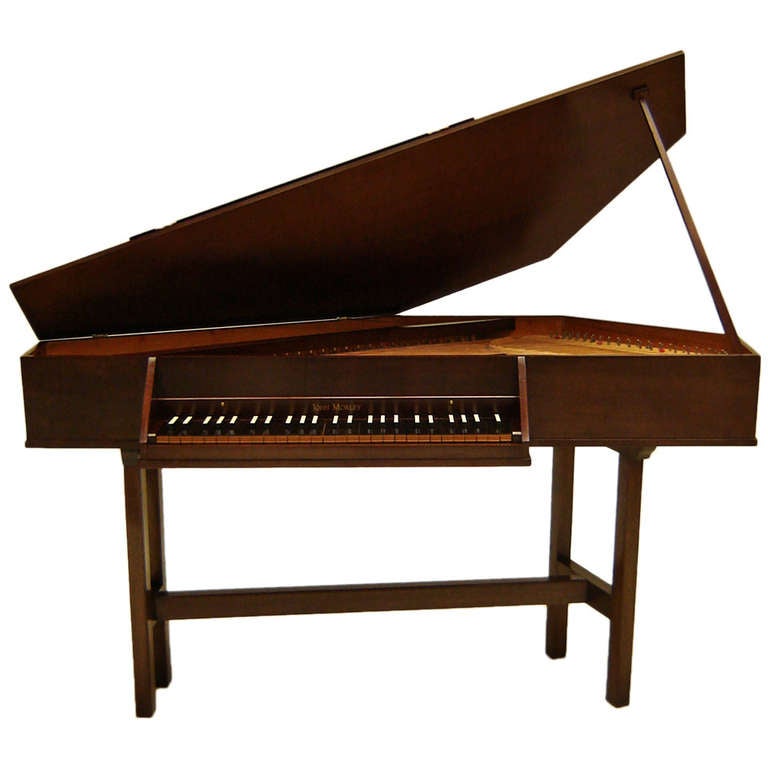 John Morley Virginal Walnut finish c1961 at 1stDibs