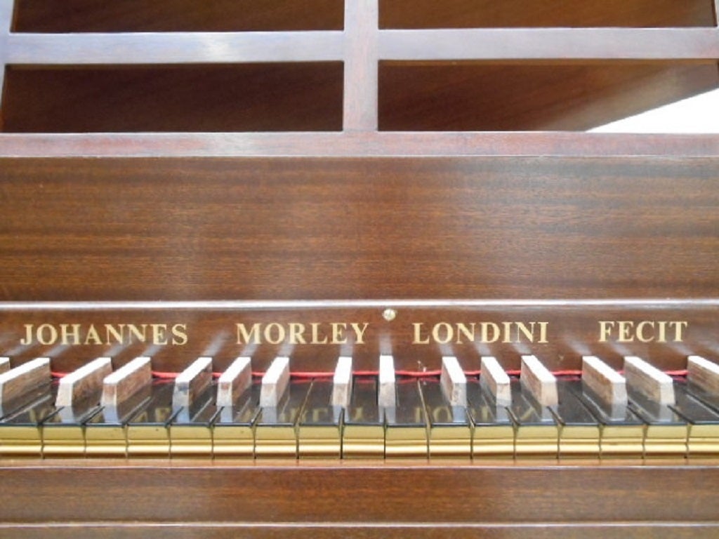 John Morley Four-Octave Virginal in Mahogany, circa 1971 In Good Condition In London, GB
