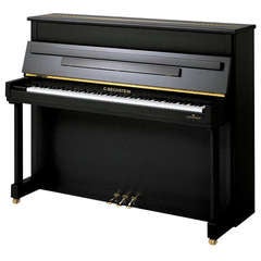 Used C. Bechstein Upright Piano 118cm Classic Black New