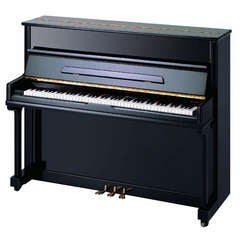 Bentley 118cm Delux Traditional Upright Piano Black New