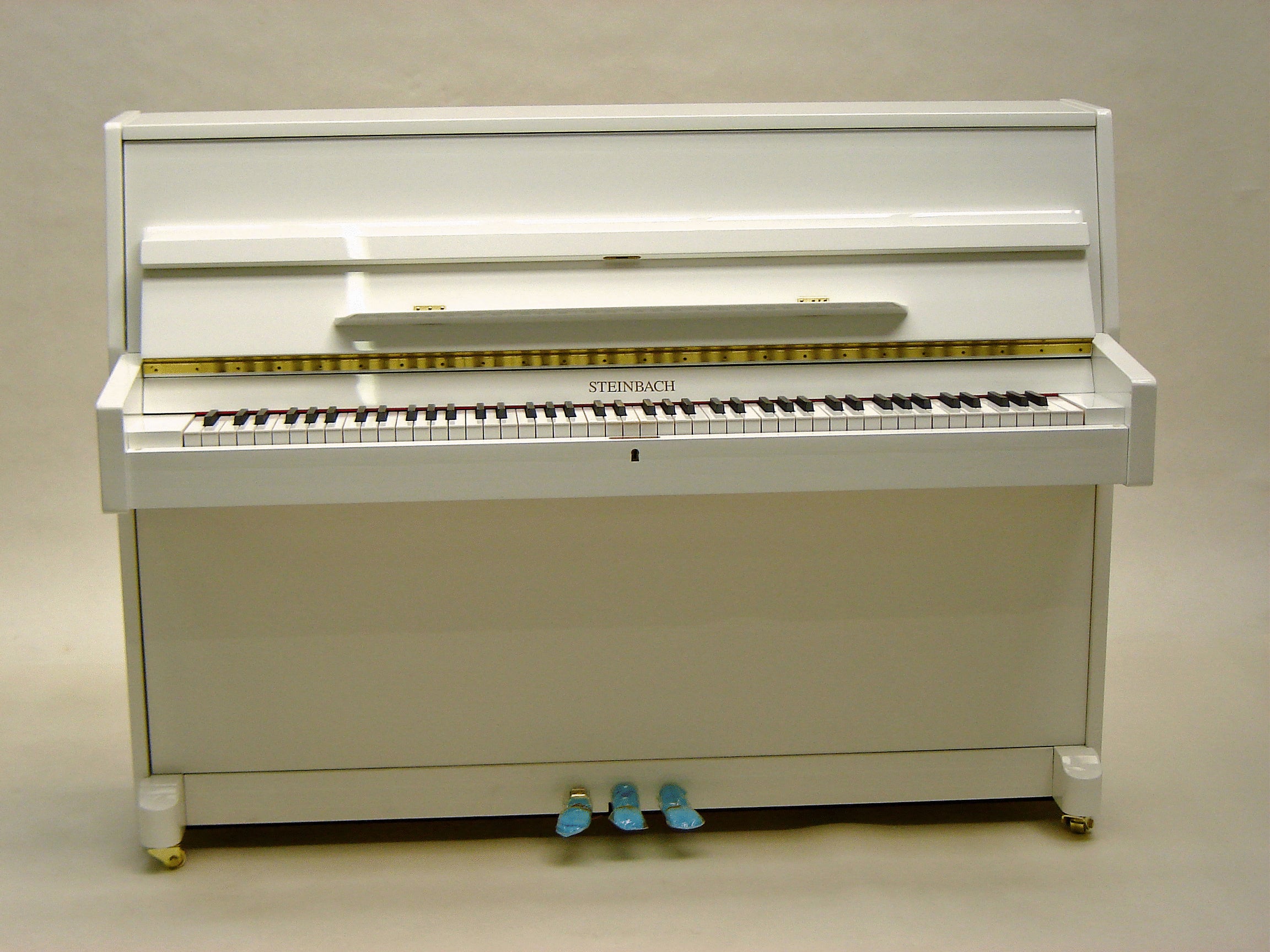 Steinbach 108cm Modern Upright Piano White NEW