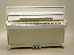 Steinbach 108cm Modern Upright Piano White NEW