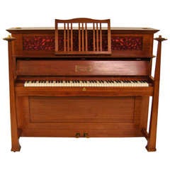 aufrechtes Klavier von C. Bechstein im Arts and Crafts-Stil, um 1901