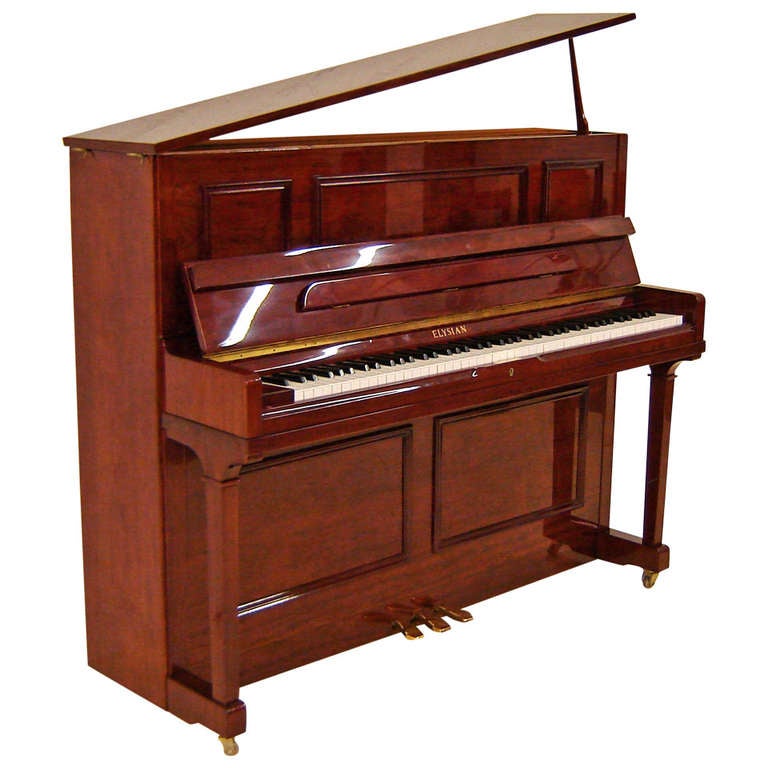Elysian "Hanover" 118cm Traditional upright piano c1991 at 1stDibs