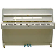 Steinbach 108cm modern upright piano white c2008