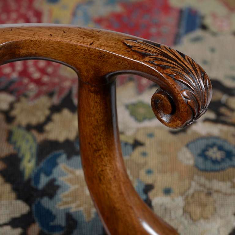 George II mahogany chairback settee attributed to giles Grendey In Excellent Condition In Knutsford, GB